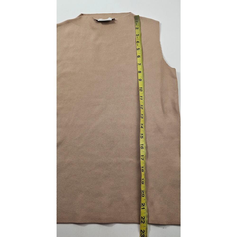 Haniela Funnel Neck Knit Top 4 neutral beige minimalist career business casual - Picture 8 of 9